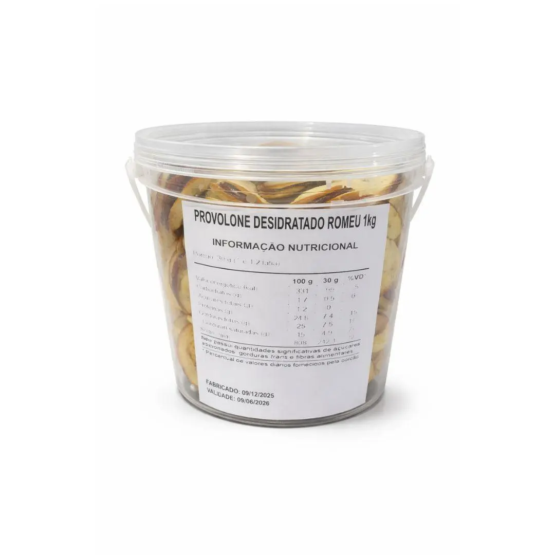 Provolone Desidratado Com Goiabada Balde 1Kg - 1 Un da Rock Snack